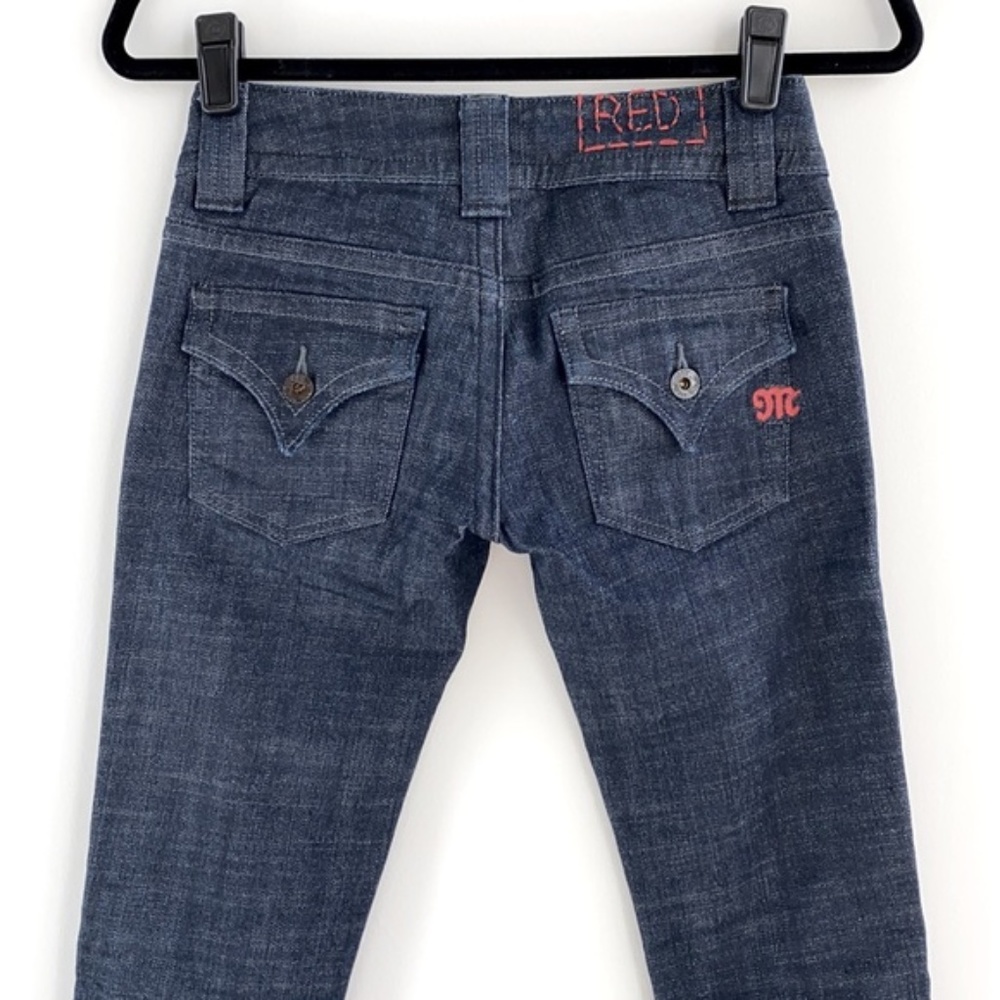 Miss Me Red Label "Lucille" Flap Pocket Straight Leg Jeans Size 26